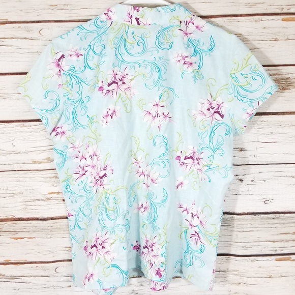 Tommy Bahama Stretch Floral Shirt. Small - Picture 8 of 8